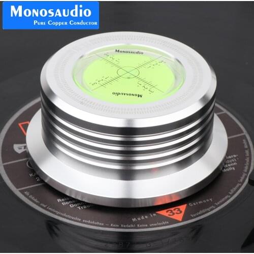 Monosaudio Hi-End 50HZ LP528 60HZ Black LP Record DISC Stabilizer Stroboscope Gradienter with Lever Bar