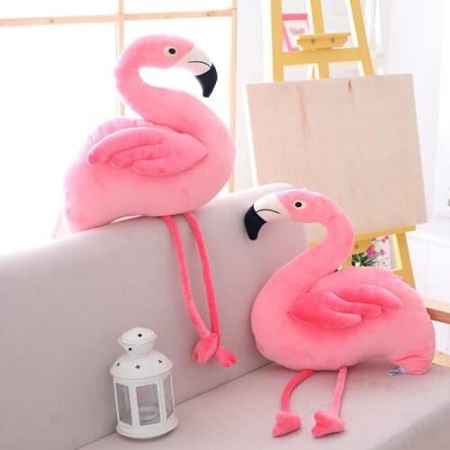 20cm 40cm Plush Flamingo Toys Stuffed Bird Soft Doll Pink Flamingo Kids Toys Wedding Gift High Quality