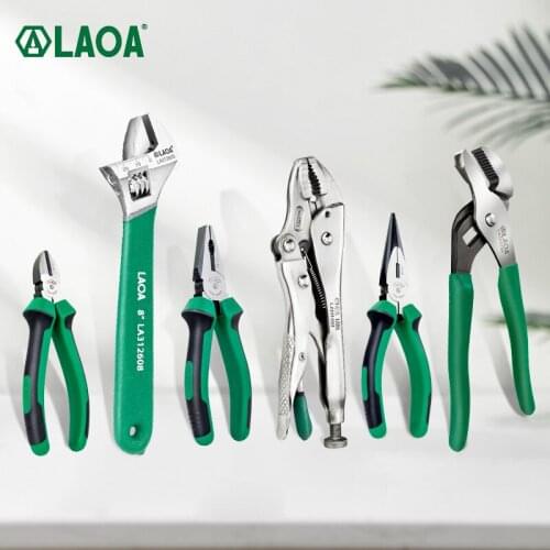 LAOA Multifunction Pliers Set Industrial Grade Wire Cutters/Locking pliers/Long Nose/Diagonal Nose Pliers