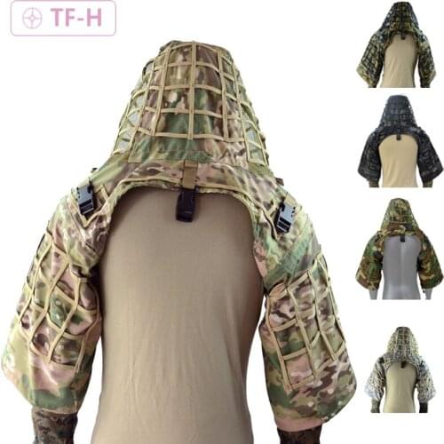 Hunting Camouflage Clothing Military Sniper Ghillie Viper Hood Hide Figure Combat Ghillie Suit Custom Jacket Auspicious Outdoor