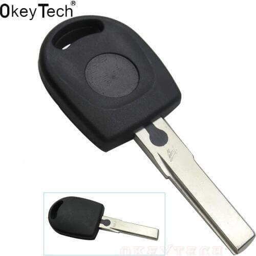 OkeyTech remote car key Blank Shell For Volkswagen for VW B5 b6 b7 Passat Transponder Key HU66 auto key blank good quality case