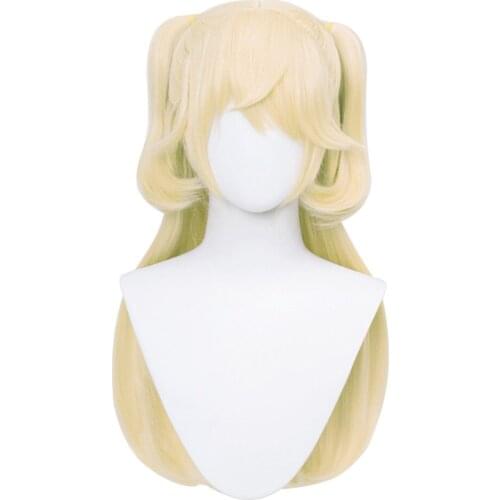 Genshin Impact Fischl Cosplay Wig 60cm Heat Resistant Synthetic Hair Carnival Halloween Party Props
