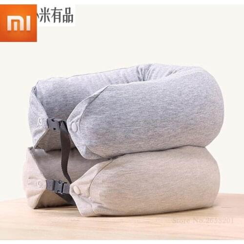 Xiaomi 8H U Shape Memory Foam Neck Pillow Smart Home Antibacterial Portable Travel 8H Eyes Mask Cushion Lunch Break Pillows