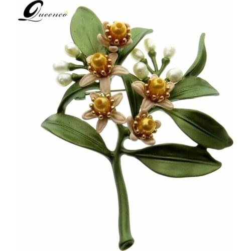 Queenco Flower Brooches For Clothes
