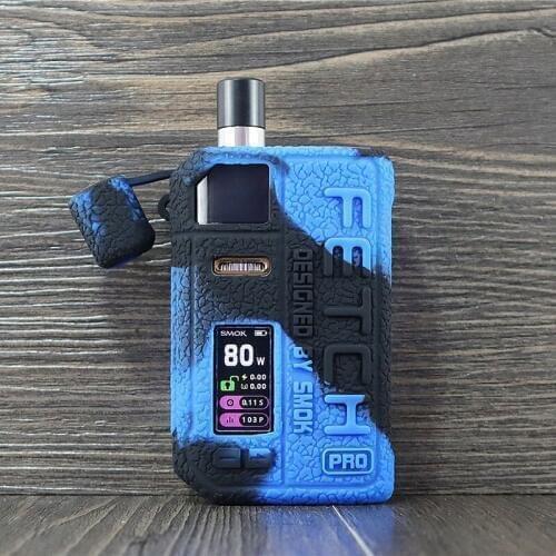 2pcs Silicone Case for Smoktech Fetch Pro 80W mod Anti-Slip Silicon Texture Cover Skin Sleeve wrap Skin Shield Durable gel