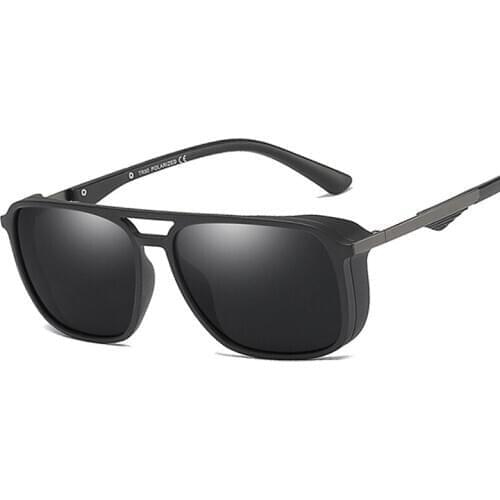 Veshion TR90 Polarized Matte Retro Sunglasses Men Women Fashion Shades UV400 Vintage Glasses