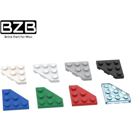 BZB MOC 2450 3x3 Wedge Board (Corner Cutting) High-tech Creative Building Block Model Kids Toys DIY Brick Parts Best Gifts