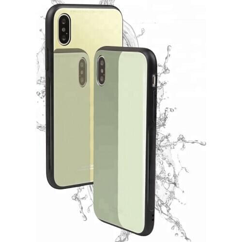 Trending Products Hybrid TPU Mirror Tempered Glass Phone Case For iPhone Xs Max Cover