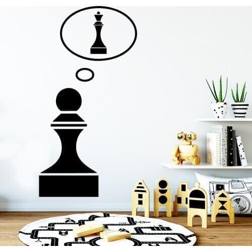 Creative Chess Wall Art Decal Stickers For Living Room Decoration Pvc Material Removable Wallpaper Adesivo De Parede