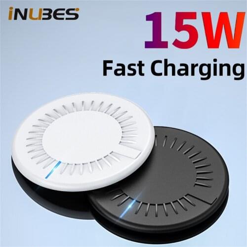 15W Universal Qi Fast Wireless Charger for iPhone Wireless Charging Pad For Samsung Xiaomi Airpods Fast Wireless Charging Stand
