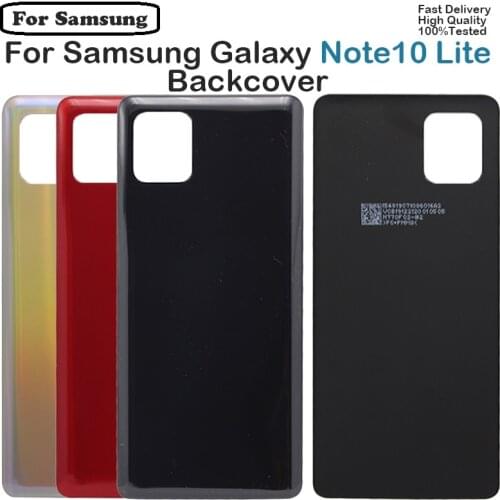 For Samsung Galaxy Note 10 lite Battery Back Cover Door Glass Housing Case with Camera Lens N770F