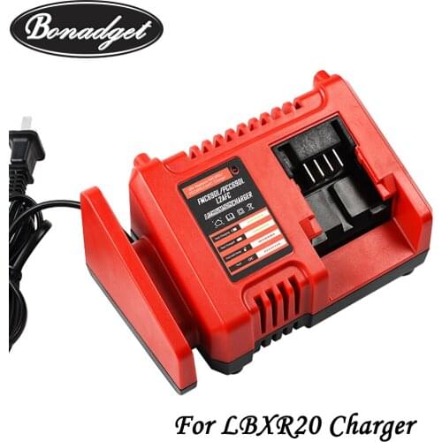 Bonadget Rechargeable Li-ion Battery Charger For LBXR20 Black&Decker Replacement 12V 14.4V 18V 20V Power Tools Battery Charger