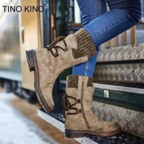 Platform Sports Shoes Woman Size 34 Female Winter Bottes Long Women Boots Chaussires Womens Leather Boots Print Tennis Victory