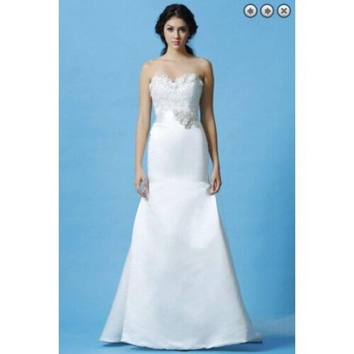 Free shipping white long 2016 new designer bridal gown brides plus size sweetheart elegant wedding dresses with Removable belt