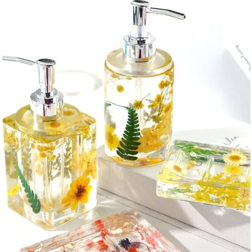 1 Set Round Square Perfume Bottle Silicone Mold DIY Crystal Epoxy Resin Mould Home Decoration Handmade Crafts Storage Jar