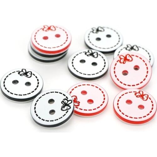 100PCS The Doll Head Resin Apparel Sewing Buttons For Kids Clothes Scrapbooking Decorative Handicraft DIY Accessories