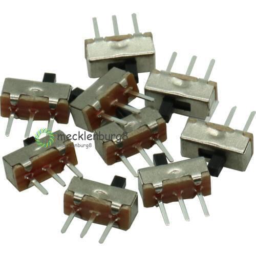 20Pcs SS12D00G3 SS-12D00G3 Slide Switch 2 Position SPDT 1P2T 3Pin PCB Panel Mini Vertical Toggle Switches For DIY