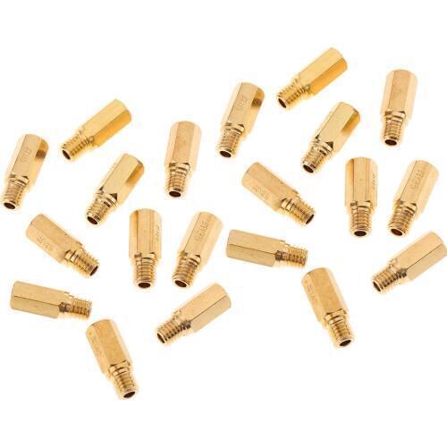 20x Hex Head Main Jets for Keihin OKO PE PWK Carburetor 100 105 108 110 115 120 125 130 135 140