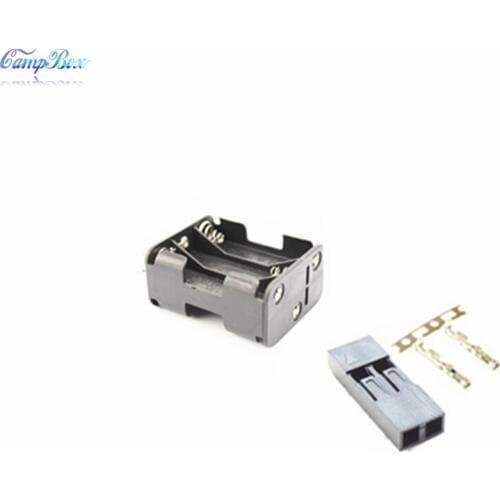 30Pcs 6xAA Back-Back Battery Case Holder Socket Wire Junction Boxes With 15cm Wires, Dupont 2.54mm 2P Header and Crimps