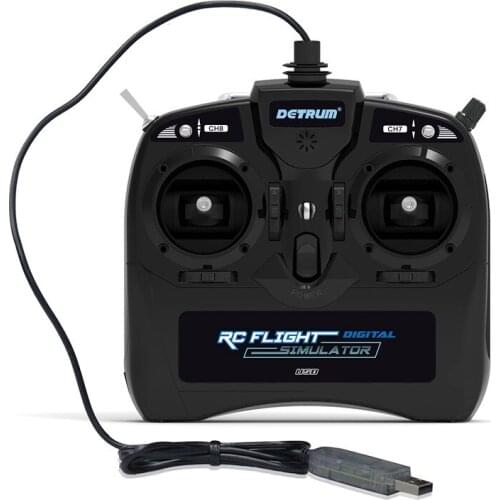 Dynam 8-channel RC Flight digital simulator with USB interface for Fixed Wing Helicopter RC GliderRC Model