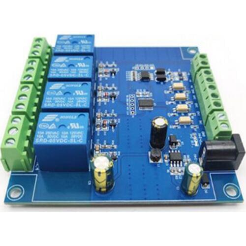 4 Channel Modbus Relay Module 4Bit Modbus-RTU Switch Signal Input Output 7-24V