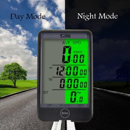 Sunding Wireless Cycling Computer Touch Screen Speedometer Bike Accessories Waterproof Bicycle Odometer Thermometer Stopwatch