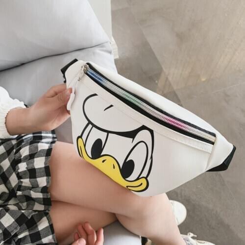 Disney childrens chest bag new childrens cartoon cute toddlers crossbody bag mini boys waist bag girl mickey mouse bag