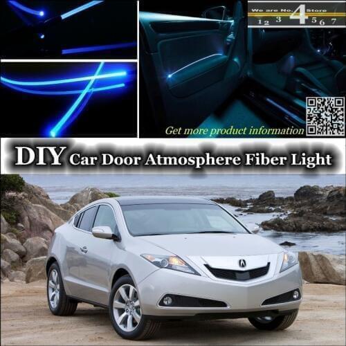 For Acura ZDX interior Ambient Light Tuning Atmosphere Fiber Optic Band Lights Inside Door Panel illumination Not EL light