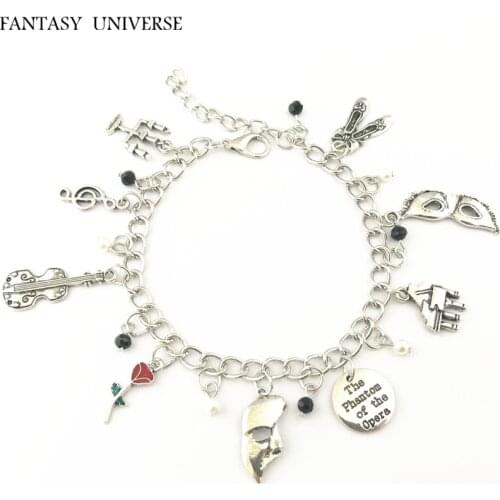 FANTASY UNIVERSE Freeshipping 20pc a lot Phantom of the Opera charm bracelet HRFKGKDF01
