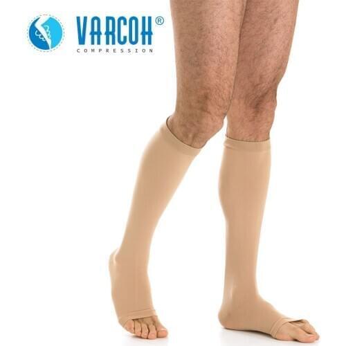 Knee High Compression Stockings Men Women 20-30 mmHg Support Socks Calf Sleeve Hose Medical Varicose Veins Edema Flight Travel