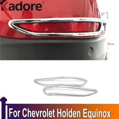 Chrome Car Rear Foglight Lamp Cover Trim Tail Fog Light Car Sticker Accessories For Chevrolet Holden Equinox 2018 2019 2020