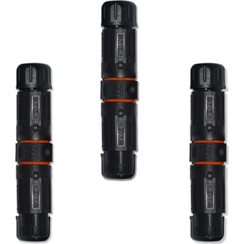 IP68 Waterproof Connector RJ45 Network One out one in through dustproof plug 4.5mm-14.5mm Outdoor Waterproof Network Connector