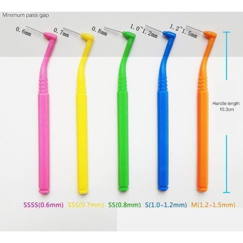 L Shape Push-Pull Interdental Brush Oral Care Teeth Whitening Dental Tooth Pick Tooth Orthodontic Toothpick ToothBrush