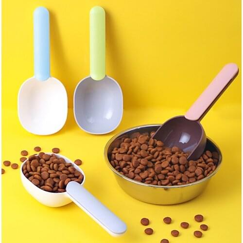 Multifunctional Dog Food Spoon Pet Feeding Spoon With Sealed Bag Clip Creative Measuring Cup Pet Supplies