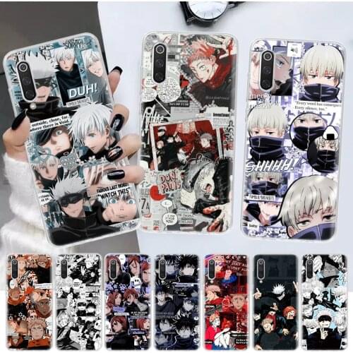 Jujutsu Kaisen Anime Manga Soft Cover Phone Case For Xiaomi Redmi Note 10 9 9S 8 7 8T 9A 8A 7A 6A 5 4X S2 K20 Pro Customized Coq