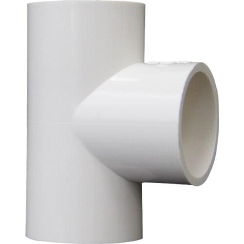 20mm 25mm 32mm 40mm 50mm ID White Equal Tee PVC Tube Joint Pipe Fitting Coupler Adapter Water Connector For Aquarium Fish Tank