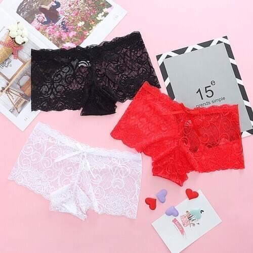 3pcs Underwear Women Cotton Sexy Lace Transparent Seamless Panties Calcinha Ropa Interior Mujer Bragas Briefs Roupas