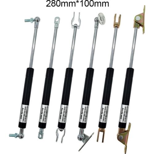 18*8 Rod Stroke 100mm Gas Spring 50N-500N/5kg-50kg Cupboard Hinges Gas Spring Force lift support Hole Center Distance 280mm