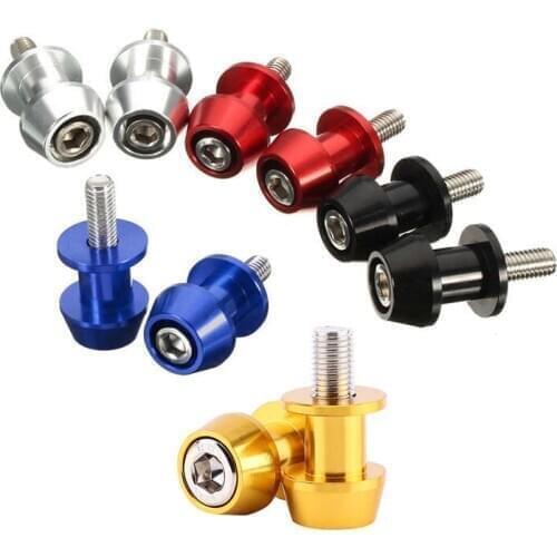 2Pcs M6 X1.5 Motorcycle Cnc Swing Arm Sliders Spools Stand Screw For Yamaha Fz01 Fz03 Fz09 Fz10 Yzf R1 R3 R6 R25 R125 R1000 R6S