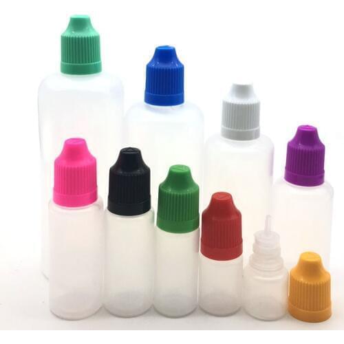 5pcs 3/5/10/15/20/30/50/60/100/120ml Plastic Pen Style Bottle Empty Liquid Dropper Bottle With Child Proof Cap Free Shipping