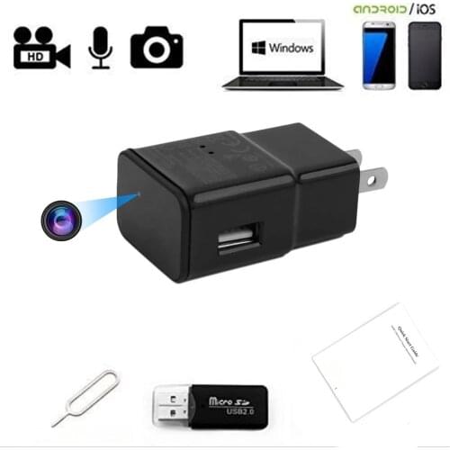 USB Charger Power Supply Plug Wireless IP Camera 1080P HD Home Security Surveillance Wifi Mini Camera With USB Charging Port
