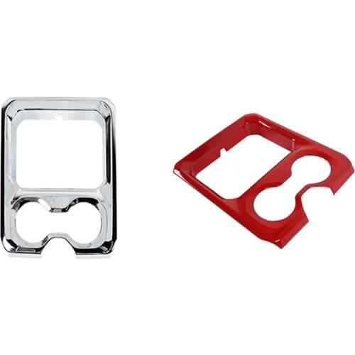 For Dodge Ram 1500 2018 2019 2020 2021 Interior Accessories Central Water Cup Holder Panel Cover Trim Frame