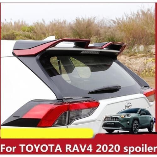 For TOYOTA RAV4 2020 2021 spoiler high quality ABS material rear wing big style sport accessories body kit