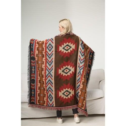 Home Bedding Blanket Knitted Plaid Sofa Couch Chair Plaid Bench Covering Newborn Bebe Comforter