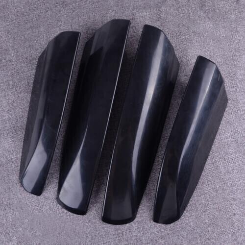 DWCX 4Pcs Plastic Car Roof Rack Cover Rail End Shell Replacement Fit For Toyota Highlander XU40 2008 2009 2010 2011 2012 2013