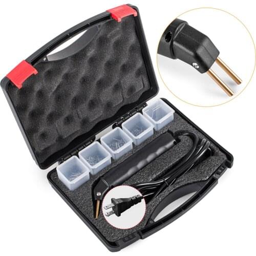 Hot Stapler Car Bumper Fender Fairing Welder Gun Plastic Repair Kit PVC US Plug Repairing Machine Car Bumper Repair 205 Staple