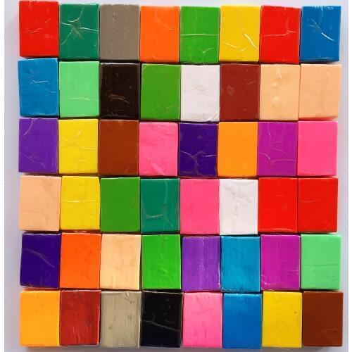 Flexible and enough strength polymer clay modeling oven bake hand craft clay total 24 color kids toy plasticine non-toxic