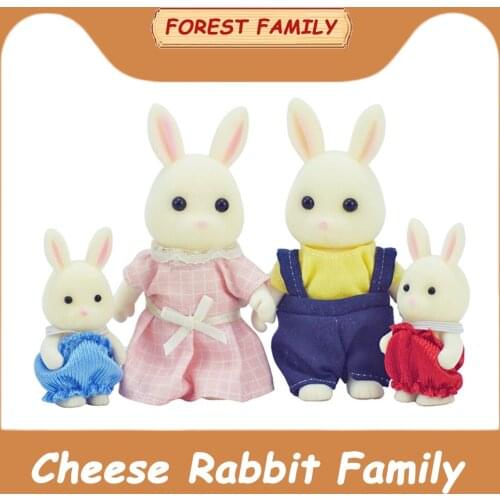 Dollhouse Furniture Miniatures Living Room Kitchen Bathroom Set 1/12 Animal Figurines Cat Dog Bunny Collectible Toys For Girls