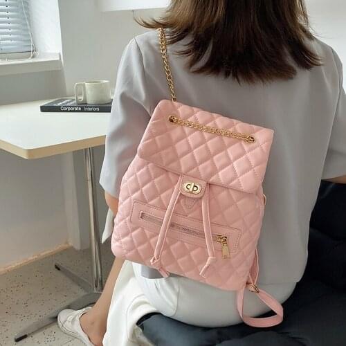 Fashion Women Pu Leather Backpack High Quality Ladies Shoulder School Bag Designer Female Small Backpacks for Teenager Girls New