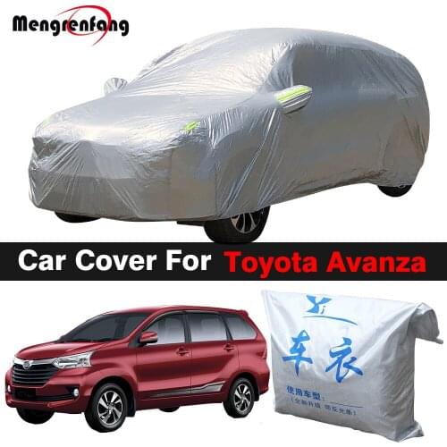 Outdoor Car Cover Anti-UV Sun Shade Snow Rain Prevent Auto Cover Dustproof For Toyota Avanza